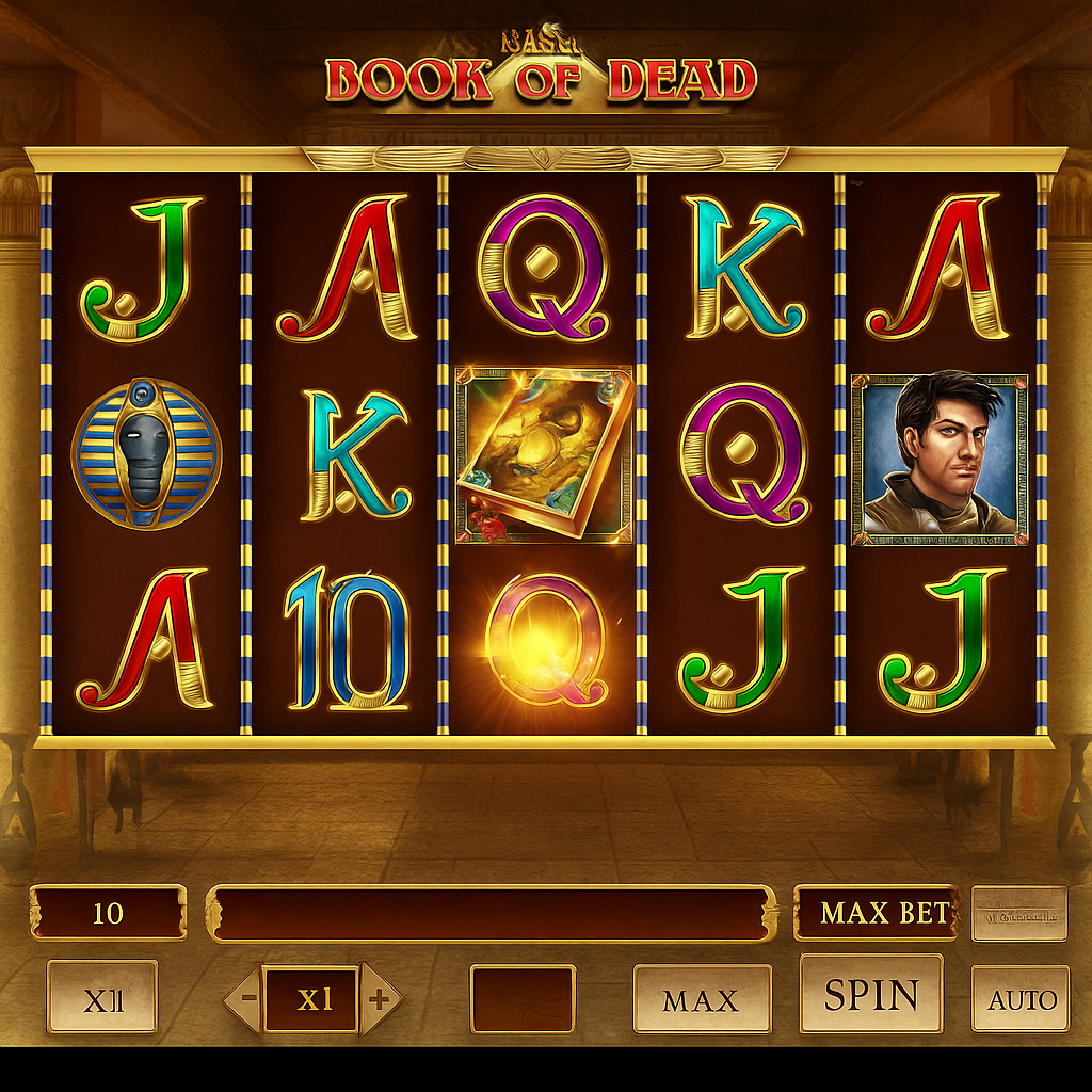 Harry Casino - Book of Dead Slot Game - Expanding Symbols