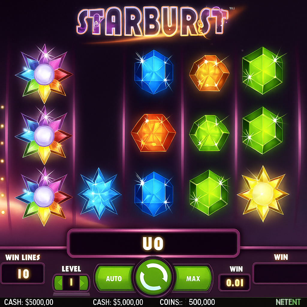 Harry Casino - Starburst Slot Game - NetEnt